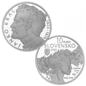 10 EURO Slovensko 2022 - Janko Kráľ
Click to view the picture detail.