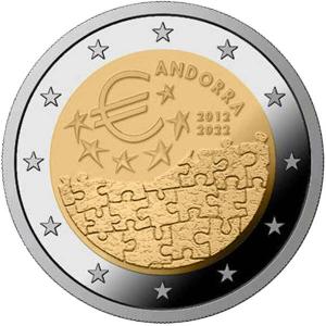2 EURO Andorra 2022 - Menová dohoda
Klicken Sie zur Detailabbildung.