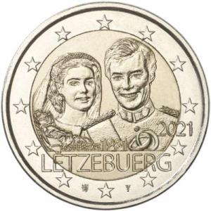2 EURO Luxembursko 2021 - Svadba Henrich - reliéf
Klicken Sie zur Detailabbildung.