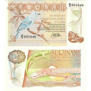 2 1/2 Gulden 1985 Surinam
Click to view the picture detail.