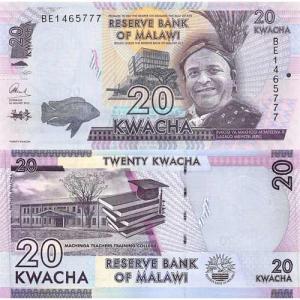 20 Kwacha 2016 Malawi
Click to view the picture detail.