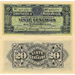 20 Centavos 1933 Mozambik
Click to view the picture detail.