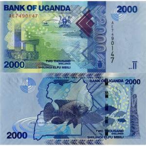 2000 Shillings 2010 Uganda
Klicken Sie zur Detailabbildung.