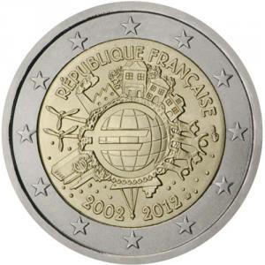 2 EURO Francúzsko 2012 - 10. rokov Euro meny
Kliknutím zobrazíte detail obrázku.