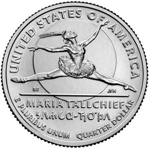 25 Cent USA 2023 - Maria Tallchief
Click to view the picture detail.