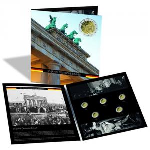 PRESSO coin album for 5 German 2-euro commemorative coins 25 years of German unity
Click to view the picture detail.
