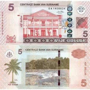5 Dollars 2012 Surinam
Click to view the picture detail.