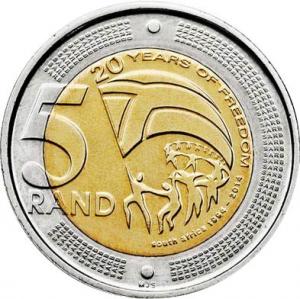 5 Rand Južná Afrika 2014 - Sloboda
Klicken Sie zur Detailabbildung.