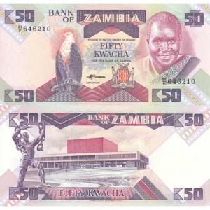 50 Kwacha 1986 Zambia
Click to view the picture detail.