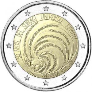 2 EURO Andorra 2020 - Volebné právo žien
Click to view the picture detail.