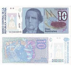 10 Australes 1985 Argentína
Click to view the picture detail.