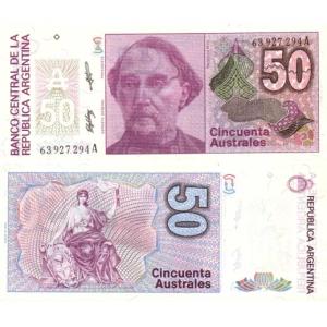 50 Australes 1986 Argentína
Click to view the picture detail.