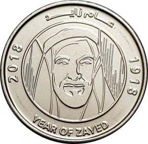 1 Dirham Spojené arabské emiráty 2018 - Šejk Zayed
Klicken Sie zur Detailabbildung.