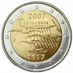 2 EURO - 90th anniversery of the declaration of independence 2007
Click to view the picture detail.