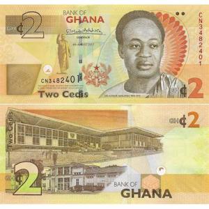 2 Cedis 2017 Ghana
Click to view the picture detail.