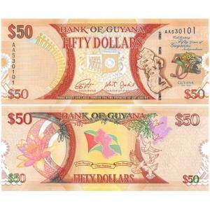 50 Dollars 2016 Guyana
Kliknutím zobrazíte detail obrázku.