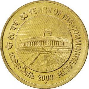 5 Rupees India 2009 - Commonwealth
Klicken Sie zur Detailabbildung.
