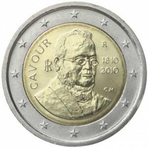 2 EURO - 200th Anniversary of the birth of Camillo Benso, count of Cavour 2010
Click to view the picture detail.