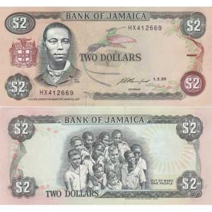 2 Dollars 1993 Jamajka
Click to view the picture detail.