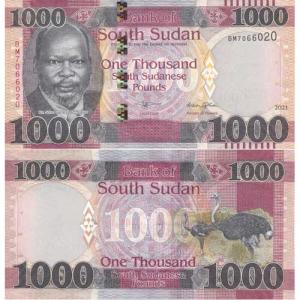 1000 Pounds 2021 Južný Sudán
Klicken Sie zur Detailabbildung.