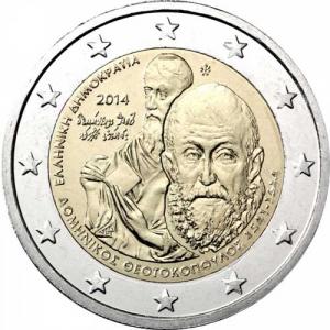 2 EURO Grécko 2014 - Domenikos Theotokopoulos
Klicken Sie zur Detailabbildung.