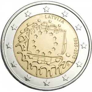 2 EURO Lotyšsko 2015 - EU vlajka
Click to view the picture detail.