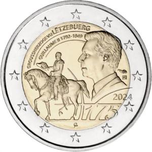 2 EURO Luxembursko 2024 - Guillaume II.
Click to view the picture detail.