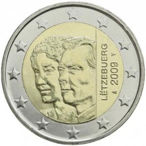 2 EURO - Großherzog Henri und Großherzogin Charlotte 2009
Klicken Sie zur Detailabbildung.