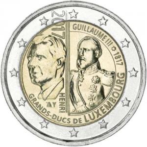 2 EURO Luxembursko 2017 - Guillaume III.
Click to view the picture detail.