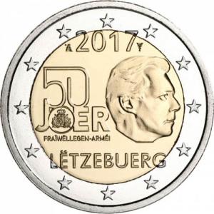 2 EURO Luxembursko 2017 - Vojenská služba
Klicken Sie zur Detailabbildung.