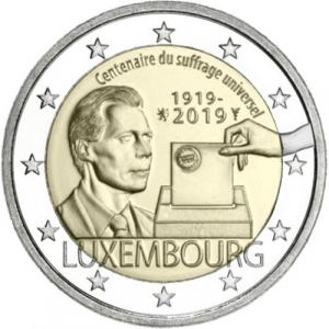 2 EURO Luxembursko 2019 - Volebné právo
Klicken Sie zur Detailabbildung.