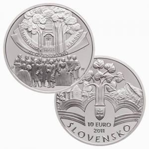10 EURO Slovensko 2011 - Memorandum národa slovenského
Klicken Sie zur Detailabbildung.