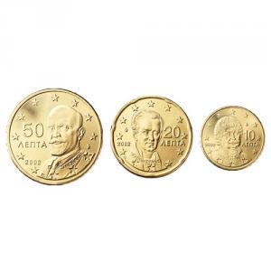 Mini set obehových Euro mincí Grécka 2002 - 10, 20, 50 cent
Klicken Sie zur Detailabbildung.