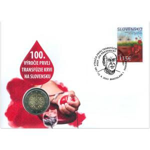 2 EURO 2023 - Numizmatická obálka -Transfúzia krvi
Click to view the picture detail.