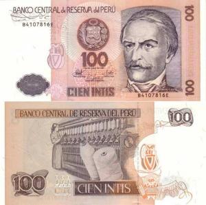 100 Intis 1987 Peru
Click to view the picture detail.