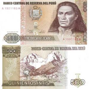 500 Intis 1987 Peru
Click to view the picture detail.