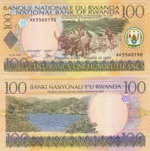 100 Francs 2003 Rwanda
Klicken Sie zur Detailabbildung.