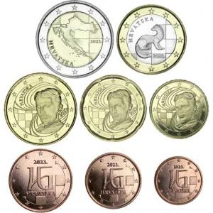 Sada obehových Euro mincí Chorvátsko 2023
Click to view the picture detail.