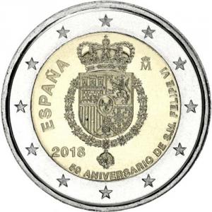 2 EURO Španielsko 2018 - 50. narodeniny Filipa VI.
Klicken Sie zur Detailabbildung.
