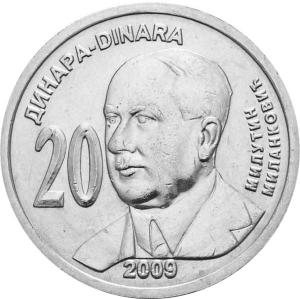 20 Dinara Srbsko 2009 - Milutin Milankovic
Klicken Sie zur Detailabbildung.