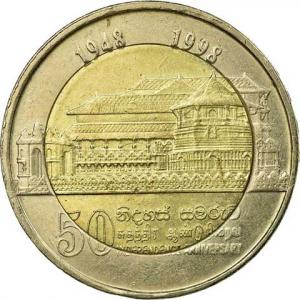 10 Rupees Srí Lanka 1998 - Nezávislosť
Click to view the picture detail.