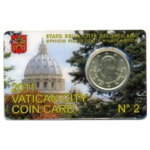 50 Cent - circulation coin of Vatican 2011 - Coincard 2
Click to view the picture detail.