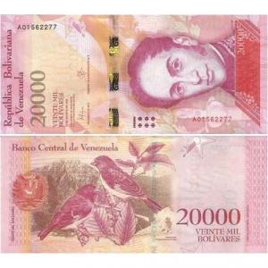 20 000 Bolívares 2017 Venezuela
Klicken Sie zur Detailabbildung.