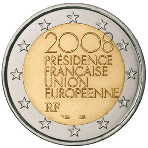 2 EURO - French Presidency of the Council of the EU in the second half of 2008
Click to view the picture detail.