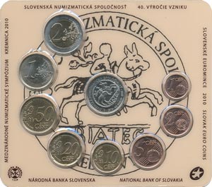 EURO Coin set Slovakia 2010
Click to view the picture detail.